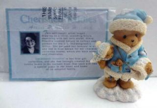 Enesco Cherished Teddies Bear Antoinette Winter Decorative Collectible Baby