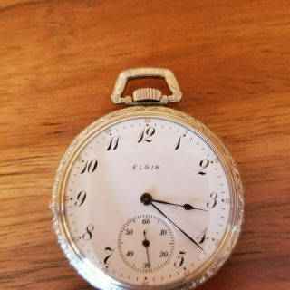 Elgin 23j Pocket Watch 12s Grade 194 Extremely Rare Only 3,  000 Made