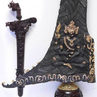Keris Madura Indonesia Java Magic Blade Sword Kraton Kris Hindu Kali Shiva Art