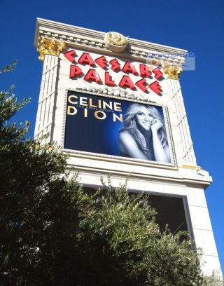 Celine Dion Caesars Palace Casino Las Vegas Photo Marquee Sign 8x10