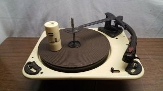 Vintage Garrard 4 Speed Turntable With 45 Adapter Not