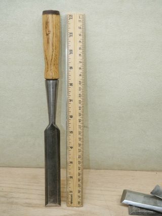 Old Wood Tools Vintage C.  E.  Jennings 1 " Bevel Edge Socket Chisel