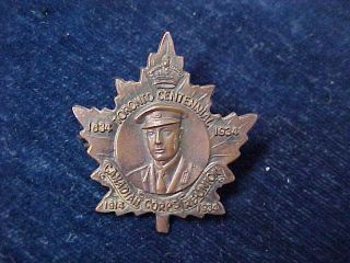 Orig Ww1 Lapel Badge Canadian Corps Reunion 1914 - 1934 " Lackie Mfg Co Toronto "
