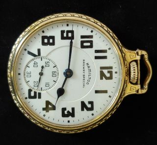 1940 21 Jewell Hamilton Railway Special Pocket Watch; 16 S Grade 992b
