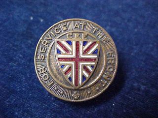 Orig Ww1 Lapel Badge For Service At The Front " Canada " 74972
