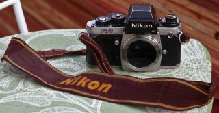 Nikon F3/t Hp 35mm Film Camera Body Vintage Photography Body Only W/ Brown Strap