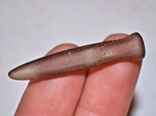 Ancient African Neolithic Hand Carved Stone Piercing Plug Hair Pin Sahara Desert