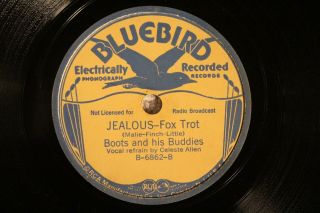 Jazz Boots & His Buddies Jealous / I Like You Best Of All Buff Bb 6862
