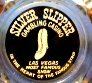 Silver Slipper Gambling Casino Vintage Las Vegas Advertising Glass Ashtray