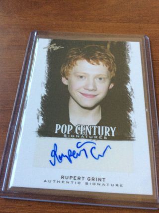 2012 Leaf Pop Century Harry Potter Autograph For Rupert Grint