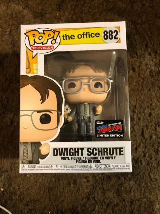 Nycc 2019 Funko Pop The Office Dwight Schrute Official Sticker - In Hand