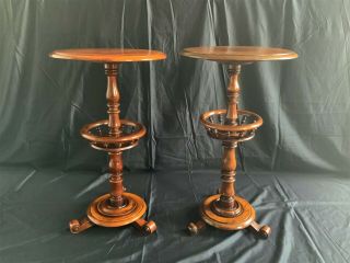 Two Lovely 19thc Antique William Iv Mahogany Occasional Sofa Wine Work Tables