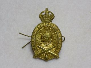 Wwi Zealand Railway Battalion Nz Engineers Cap Badge