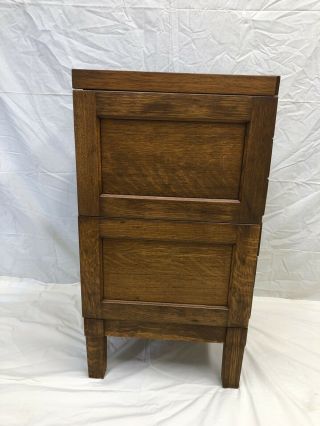 Antique Oak File Cabinet Shaw Walker 6 - drawer Stacking Tiger Oak 2