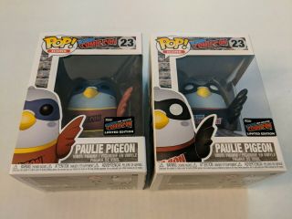 2 X Paulie Pigeon 2019 Nycc Funko Sticker Red & Black Booth Stickers 23