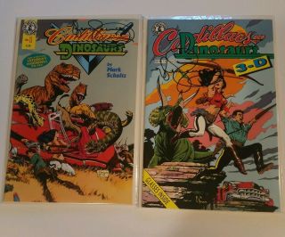 Cadillacs And Dinosaurs 1 And 3 - D Issue Mark Schultz Signed Kitchen Sink Comix