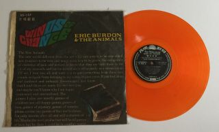 Eric Burdon & The Animals Winds Of Change Taiwan Press Lp Rare Orange Vinyl 1967
