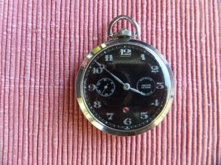 Vintage Antique Old Lecoultre Memovox Pocket Watch