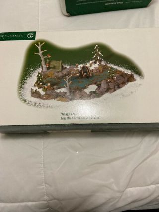 Dept 56 General Village Accessories Mountain Creek Curved Section Display (b)