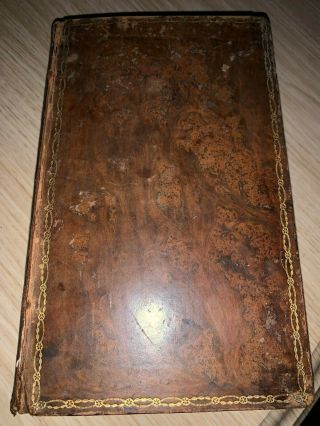 Vintage The History Of America Vol I - Leather Bound Circa 1790 