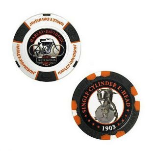 Harley - Davidson Limited Edition Poker Chips 1903 Collectors Series 1 Pack 6701d