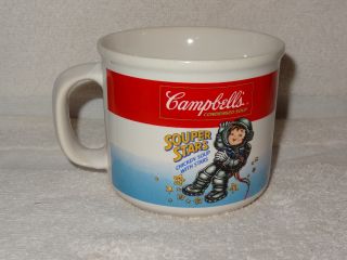Campbell ' s Soup Souper Stars Chicken With Stars Mug - Boy Astronaut - 1990 3