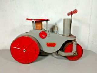 Vintage Keystone Ride On Ride ' Em Steam Roller Pressed Steel 1920s 2