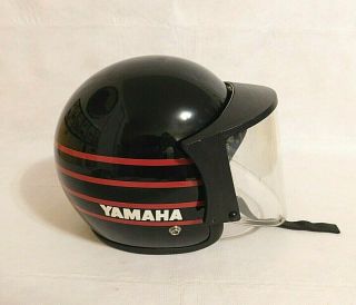 Vintage Yamaha Open Face Helmet With Fog Visor 1970s Motorcycle Snowmobile