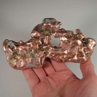 6.  2 " Native Copper Nugget - Keweenaw Peninsula,  Michigan - 1.  2 Lbs.