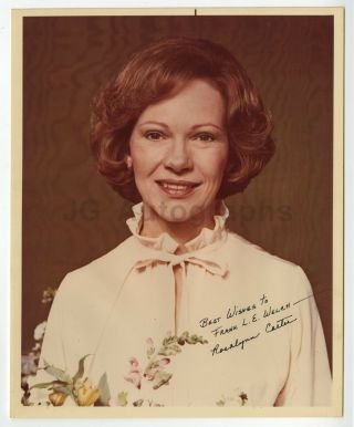 Rosalynn Carter - 39th U.  S.  First Lady; Wife Of Jimmy Carter - Signed 8x10 Photo