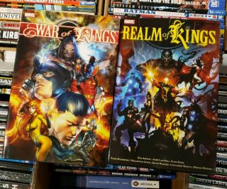 War Of Realms,  Realm Of Kings Hardcover Abnett Lanning Marvel Inhumans