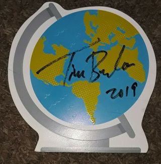 Father Of Wide World Web Autographs On Globe Card