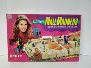 Vintage 1989 Milton Bradley Electronic Mall Madness Game 100 Complete Awesome