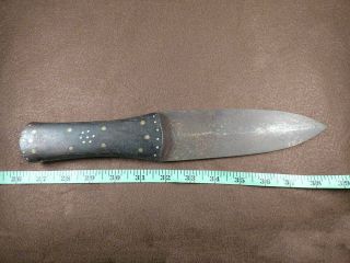 Early 1800s Sioux Indian Dag Knife Hbc Trade Blade Inlaid Handle Hudson 