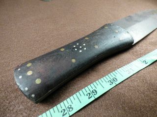 Early 1800s Sioux Indian Dag Knife HBC Trade Blade Inlaid Handle Hudson ' s Bay Co 2