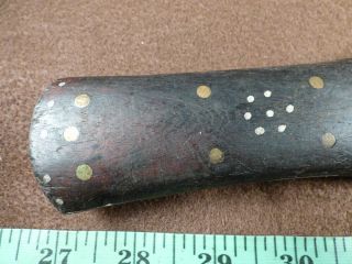 Early 1800s Sioux Indian Dag Knife HBC Trade Blade Inlaid Handle Hudson ' s Bay Co 3