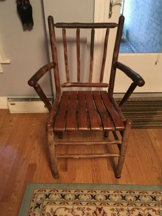 Old Hickory Arm Chair Martinsville,  Indiana - Signed
