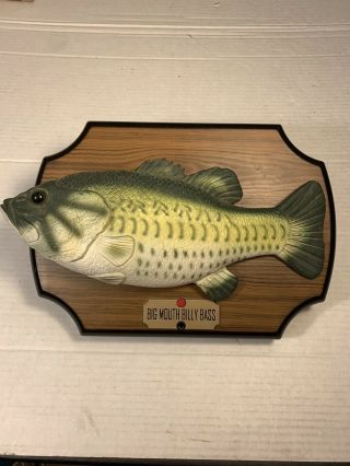 Vintage 1999 Gemmy Industries Big Mouth Billy Bass Animated Singing Fish.