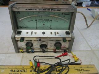 Vtg Hy - Tronix Model 900 Automatic Transistor Analyzer Test Equipment Meter Bench