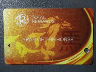Caesars Total Rewards Year Of The Horse Player Slot Card No Name No Number