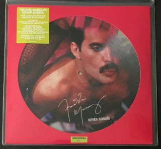 Freddie Mercury Queen - Never Boring Picture Disc Vinyl Numbered