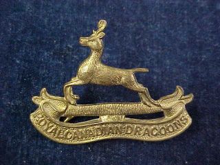 Orig Pre Ww1 Cap Badge " Rcd " Royal Canadian Dragoons " Scully Ltd Montreal "