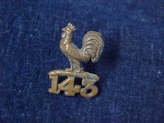 Orig Ww1 Collar Badge 143rd Battalion Bc Bantams