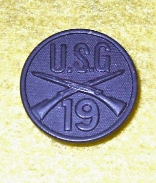 Us Guards Wwi Collar Disk Usg/19 Di Emblem Insignia 1918 Wwi Army