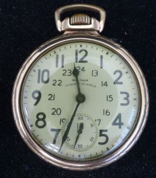 Antique Waltham Gold Filled Pocket Watch 25 Jewels