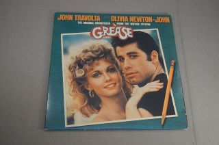 Vintage Grease Soundtrack 33 1/3 Rpm Record Album