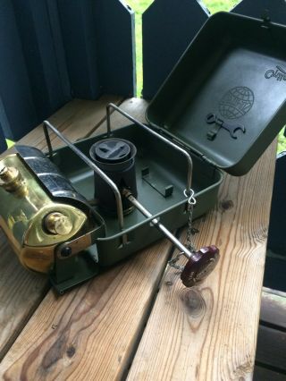 Optimus No.  111 Tourist stove from Sweden.  Military color. 3