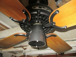 Antique Vintage Hunter R&m Robbins & Myers Ceiling Fan 36 " Serviced