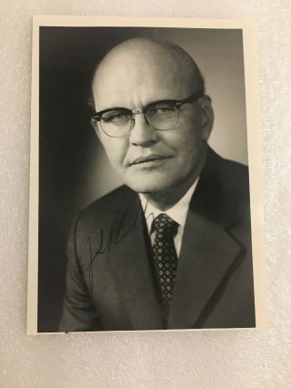 Jack Kilby Signed Photo Invented Integrated Circuit Nobel Prize Winner