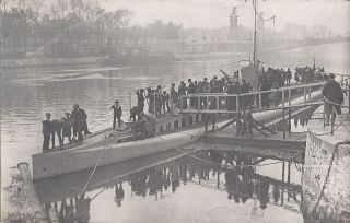 1910s Rp Posctard Armistice Parade German War Trophy U - Boat Submarine